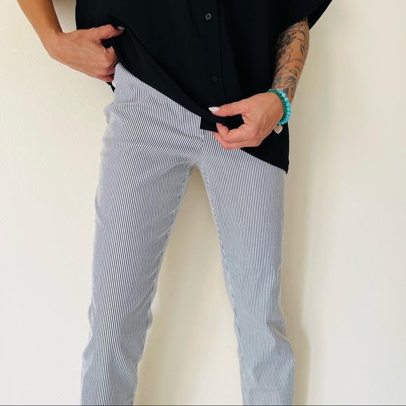 Talbots Hampshire Ankle striped Pants - Picture 4 of 9